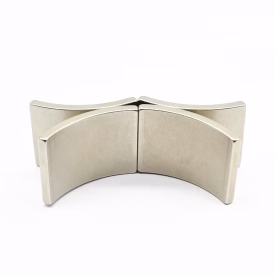 ハイパワー湾曲磁石 低回転ネオジムアーク磁石 ハブモーター用ネオジム磁石